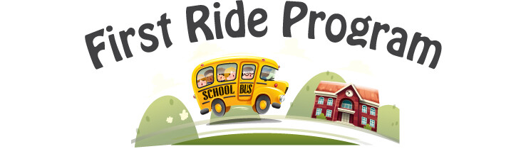 first ride program with bus driving to school