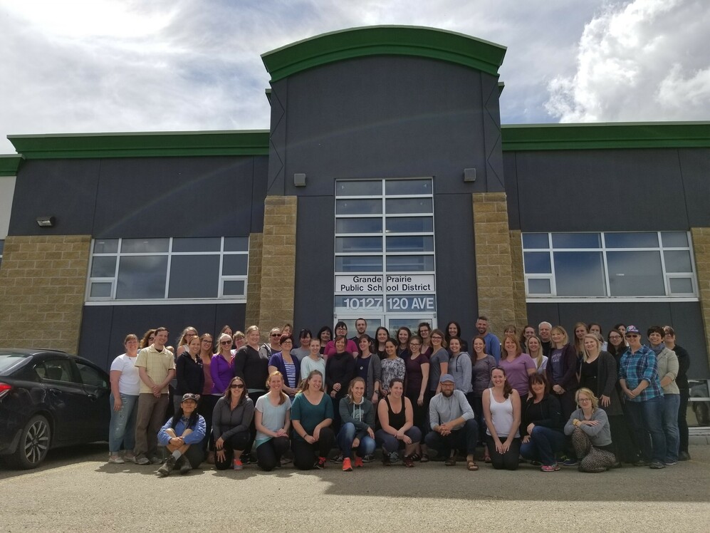 group of staff outside gppsd division office